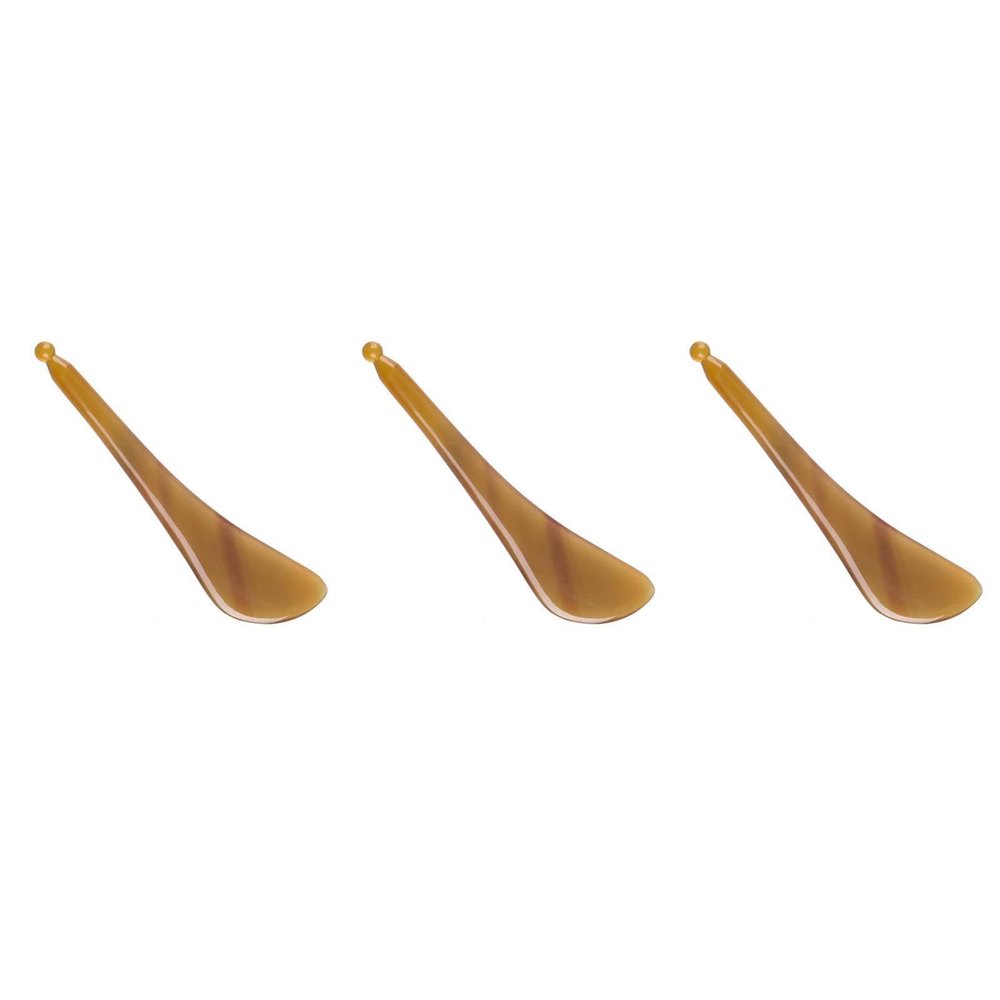 TOVINANNA 3pcs Natural Horn Gua Board for Massage Ergonomic Design Lightweight and Portable Scraping Tool for Daily Pressure Relief and Relaxation