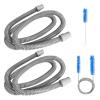 2 PACK Universal Tubing Replacements for CPAP Supplies, 6 Foot Hoses Compatible for Philips Respironics,Resmed Airsense and Most of CPAP, APAP, BiPAP Machine/Mask with Clean Brush view 1
