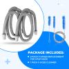 2 PACK Universal Tubing Replacements for CPAP Supplies, 6 Foot Hoses Compatible for Philips Respironics,Resmed Airsense and Most of CPAP, APAP, BiPAP Machine/Mask with Clean Brush view 3