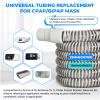 2 PACK Universal Tubing Replacements for CPAP Supplies, 6 Foot Hoses Compatible for Philips Respironics,Resmed Airsense and Most of CPAP, APAP, BiPAP Machine/Mask with Clean Brush view 4