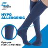 ABSOLUTE SUPPORT Made in USA - Opaque Compression Socks for Women & Men 20-30mmHg - Graduated Compression Knee High for Varicose Veins, Post Surgery, Diabetic, Arthritis - Navy, Small - A105NV1 view 4