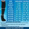 ABSOLUTE SUPPORT Made in USA - Opaque Compression Knee High for Women & Men 20-30mmHg - Cotton Support Stockings for Varicose Veins, Edema, Embolism, Pain Relief - Black, X-Large - A105BL4 view 3