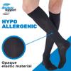 ABSOLUTE SUPPORT Made in USA - Opaque Compression Knee High for Women & Men 20-30mmHg - Cotton Support Stockings for Varicose Veins, Edema, Embolism, Pain Relief - Black, X-Large - A105BL4 view 4