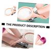 Abaodam Boy Girl Nail Clipper with Magnifier Safe Portable Fingernail and Toenail Cutter Durable Design for Easy Nail Care for Newborns and Toddlers Pink Rose Red view 3
