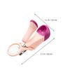 Abaodam Boy Girl Nail Clipper with Magnifier Safe Portable Fingernail and Toenail Cutter Durable Design for Easy Nail Care for Newborns and Toddlers Pink Rose Red view 4