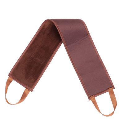 Lotion Self Wiping Tool Belt for Back Lotion Application, Brown