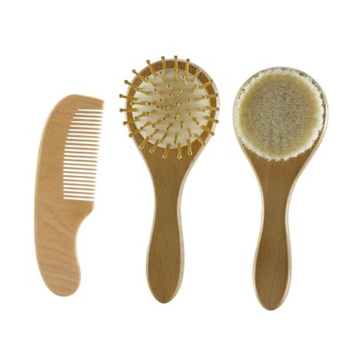 TOVINANNA 3pcs Newborn Hair Brush Set Massage Comb Soft Scalp Massager Boys and Girls Bathing Brush Hair Accessories