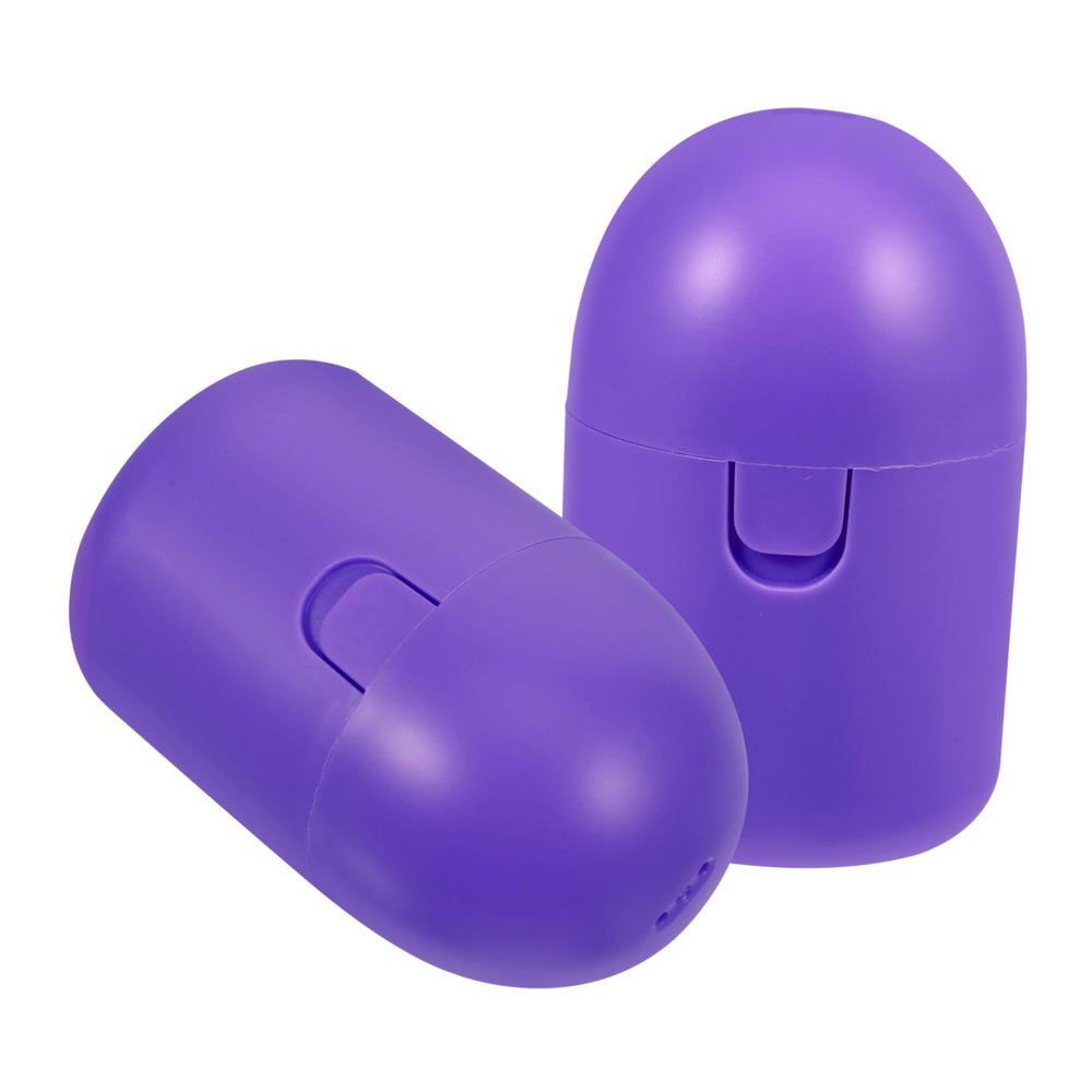 minkissy 2pcs Portable Storage Box Reusable Container Lightweight Material Compact Design for Travel Outdoor Use Convenient Holder for Period Cups Purple