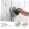GARVALON 4pcs Cleaning Sponge Brush Plastic Handle for Kitchen and Bathroom Strong Decontamination Lightweight and Easy to Use Light Blue Light Pink view 2