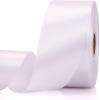 NISDOCF 1-1/2 Inch 30 Yards White Solid Satin Ribbon for Gift Wrapping,Craft Floral Bouquets,Wedding Party,Timeless Flower,Decoration Floral Hair,Balloons view 1