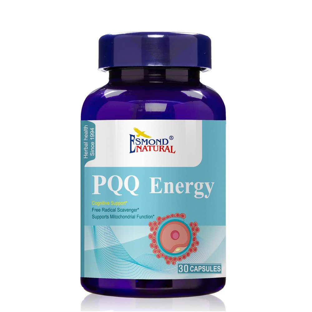 (3 Pack) Esmond Natural: PQQ Energy (Free Radical Scavenger. Supports Mitochondrial Biogenesis Function), GMP, Natural Product Assn Certified, Made in USA - 90 Capsules