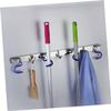 Levemolo 1pc Stainless Steel Broom Holder and Mop Organizer Heavy Duty Wall-Mounted Rack for Garden Tools Easy Installation Suitable for Mops Brooms and Umbrellas Design view 2