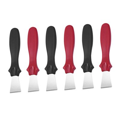 MERRYHAPY 6pcs Stainless Steel Decontamination Shovel Ice Fridge Scrapers Cleaning Shovel for Wall Kitchen High Efficiency Ergonomic Handle for Daily Cleaning