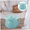 ORFOFE Portable Chamber Pot for Boys and Girls and Adults Covered Urinal Non-Slip Base Easy to Clean Spittoon for Home and Hospital Use for Elderly and Disabled view 3