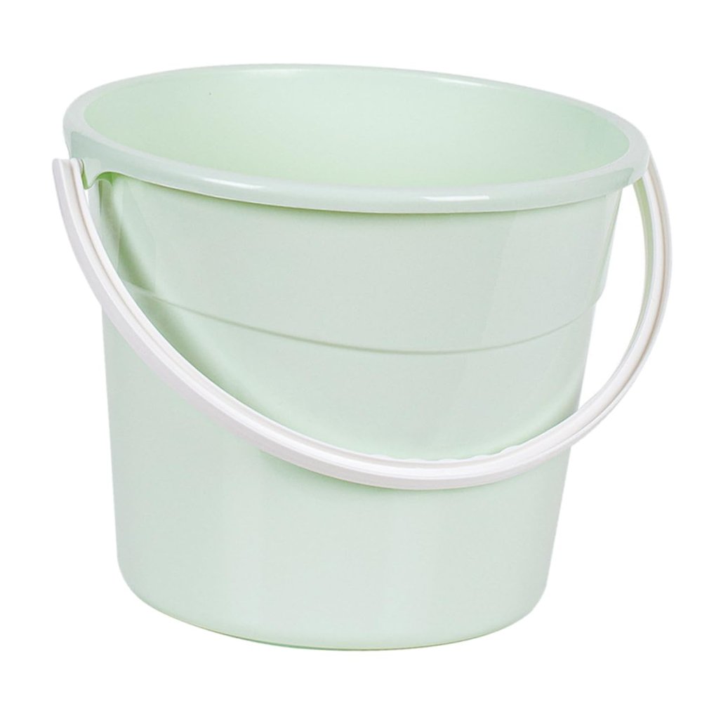 WHAMVOX 1pcs Heavy-Duty Round Bucket Handle for Mopping Utility Water Container for Home and Outdoor Use Sturdy and Versatile Design Green