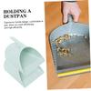 COSMEVIVI 2pcs Portable Trash Shovel Dustpan Mini Cleaning Shovel Handle for Quick Cleanups for Home Desktop and Pet Care Nordic Blue view 3