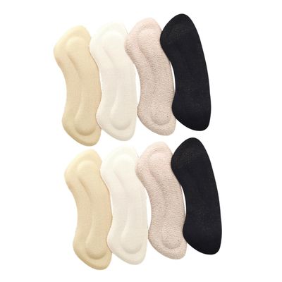 GARVALON 4pairs High Heels Silicone Heel Cushion Pads for - Comfort Breathable Gel Inserts Prevent Blisters and Friction for Women Footwear