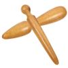 BEBEMOKO 2pcs Handheld Massage Sticks Wooden Massager for Reflexology Neck Back and Muscle Relief view 1