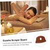FRCOLOR Ergonomic Facial Scraping Plate Gua Sha Instrument Wooden Massaging Board for Neck Shoulder Tool Comfortable Grip view 3