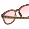 Calabria R860 FL-41 Reading Glasses +0.75 Brown Crystal Orange Grey Plaid Fluorescent Light Sensitivity Photophobia Readers view 4
