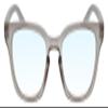 Calabria R860 Blue Light Reading Glasses +3.50 Grey Crystal Pink Womens Trendy Eyeglass Work Gaming Computer Readers w/Case view 2