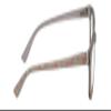 Calabria R860 Blue Light Reading Glasses +3.50 Grey Crystal Pink Womens Trendy Eyeglass Work Gaming Computer Readers w/Case view 3