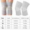1 Pairs Bamboo Charcoal Knee Sleeve - Bamboo Knee Brace Bamboo Compression Knee Sleeve -Elastic Warm Knee Brace Bmboo Knee Sleeve for Arthritis (Gray, X-Large) view 2