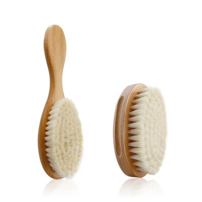 HAPINARY Versatile Bath Brush Wood Wool Gentle Hair Cleaning Brush Shampoo Bath Accessories