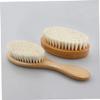 HAPINARY Versatile Bath Brush Wood Wool Gentle Hair Cleaning Brush Shampoo Bath Accessories view 3