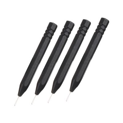 BCOATH 4pcs Steel Needle Rod Earmold Cleaning Tool for Hearing Aids Earwax Removal