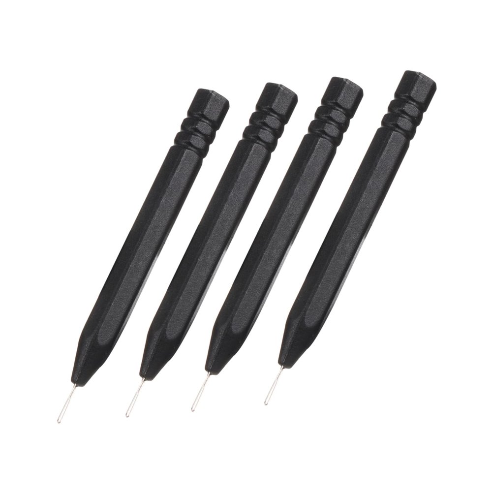BCOATH 4pcs Steel Needle Rod Earmold Cleaning Tool for Hearing Aids Earwax Removal