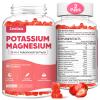 2 Pack Potassium Magnesium Supplement Gummies for Adults Kids, Magnesium Glycinate & Potassium Citrate, Plus Multivitamin, Omega-3 & Black Pepper, Leg Cramps, Muscle & Heart Health, 120 Count view 1