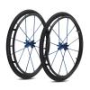 1 Pair 24 Inch Sports Wheelchair Rear Wheel Assembly, Aluminum Alloy Wheel Replacement, 211 (25-540) Pneumatic Rubber Tires view 1