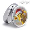 Pill Box Pill Case for Woman Weekly Pill Organizer with 3 Compartments Red Riding Bull Small Pillbox Pill Container Portable Vitamin Holder Boxes for Travel Medicine Organizer view 2