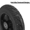 1 Pair 8 Inch Solid Front Wheels Replacement Parts for Wheelchair Walkers Scooter, 20050 Polyurethane Tires, ABS Plastic Wheel Hub view 4