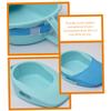 PLAFOPE 1set Plastic Bedpan for Elderly Men Smooth Edges Easy to Clean Nursing Urinal Pot Suitable for Home Bedridden Patients Comfortable Design view 3