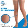 ABSOLUTE SUPPORT Made in USA - Compression Thigh High Stockings with Silicone Border for Women 15-20mmHg | For Lymphedema, Swelling, Post Surgery Recovery - Nude, Small, A102NU1 view 3