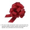 MECCANIXITY 10pcs 6" Glitter Car Large Pull Bow Gift Wrapping Bows for Christmas Flower Presents Birthday Wedding Car, Red view 3