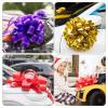 MECCANIXITY 10pcs 6" Glitter Car Large Pull Bow Gift Wrapping Bows for Christmas Flower Presents Birthday Wedding Car, Red view 4