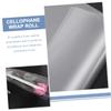 Healeved 1roll Transparent Cellophane Wrap for Flower Wrapping Crafts Material for Packaging Christmas Weddings Birthdays and More view 4