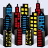 12Pcs Skyscraper City Party Favor Boxes for Super Themed Hero Party Decorations City Skyline Buildings Treat Boxes Super Themed Hero Party Candy Goodies Boxes for Boys Girls Birthday Party Supplies view 1