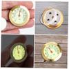 Anneome 2pcs Cigar Humidor Case Box Desktop Humidors Analog Hygrometer for Cigars and Accessories Round Mechanical Hygrometer view 3