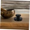 Anneome 2pcs Practical Rubber Handle for Sound Bowl Lifting Tool for Singing Bowls Diameter Black for Buddhist Sound Therapy and Meditation view 3