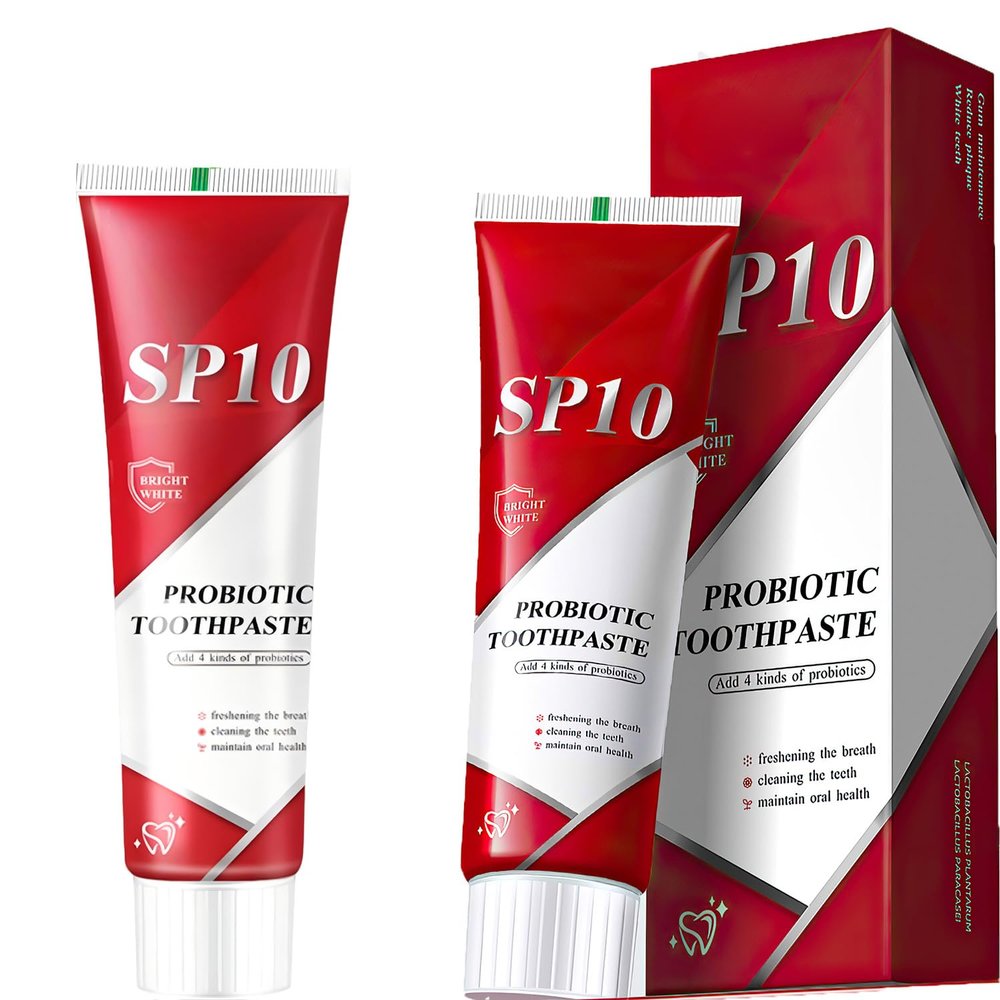 2pcs SP 10 Probiotic Toothpaste Whitening  Improve Oral Health with Dental Probiotic and Spry Probiotic Toothpaste for a Brighter Tooth