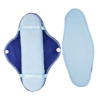 minkissy 8 Pack Reusable Sanitary Pads Washable Fabric Menstrual Pads for Women Portable Foldable Breathable Zipper Bag
