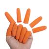 100pcs Non-slip Sleeves Protective for Tips Flexible Latex Caps for Craft Gardening and Electronics Use Orange view 1