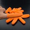 100pcs Non-slip Sleeves Protective for Tips Flexible Latex Caps for Craft Gardening and Electronics Use Orange view 4
