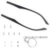 1 Pair Plastic TR90 Glasses Replacement Arms Single Teeth Convex Teeth Universal Glasses and Sunglasses Replacement for Glasses Repair 8mm Width view 1