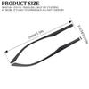 1 Pair Plastic TR90 Glasses Replacement Arms Single Teeth Convex Teeth Universal Glasses and Sunglasses Replacement for Glasses Repair 8mm Width view 2