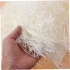 TEHAUX 100g Grass Paper Shreds Decorative Box Filler Present Hamper Wrapping Paper (cream White) view 2